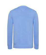 TOMMY HILFIGER TH JEANS  Cotton crewneck sugarplum blue - Men's Sweaters - 5