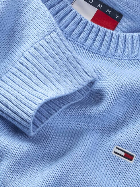 TH JEANS  Cotton crewneck sugarplum blue - Men's Sweaters