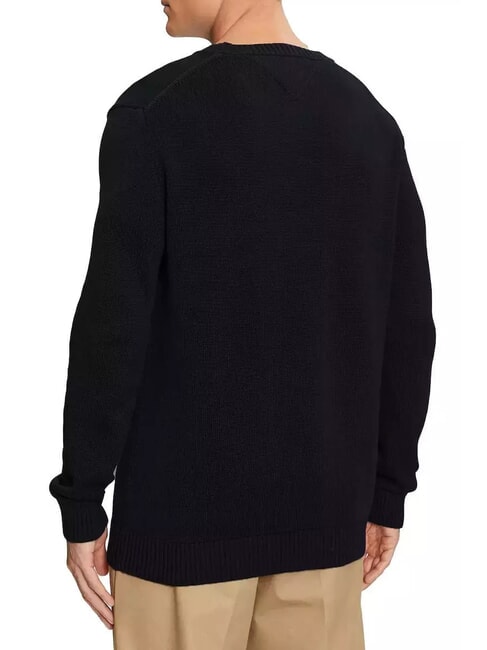 TH JEANS  Cotton crewneck black - Men's Sweaters