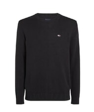 TOMMY HILFIGER TH JEANS  Cotton crewneck black - Men's Sweaters - 3