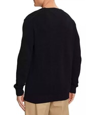 TOMMY HILFIGER TH JEANS  Cotton crewneck black - Men's Sweaters - 2