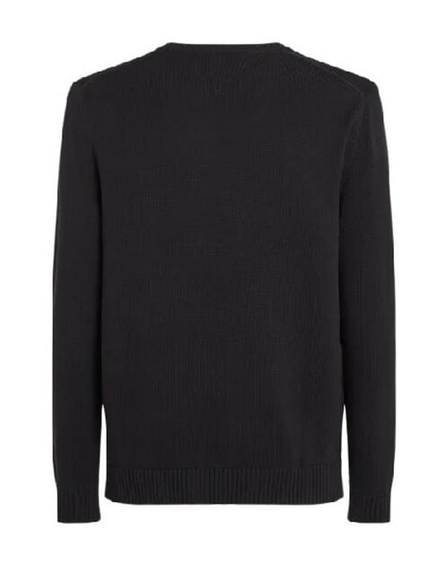 TH JEANS  Cotton crewneck black - Men's Sweaters