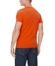 TOMMY HILFIGER  Men's stretch T-shirt brilliant orange - T-shirt - 2
