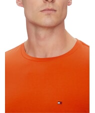 TOMMY HILFIGER  Men's stretch T-shirt brilliant orange - T-shirt - 3