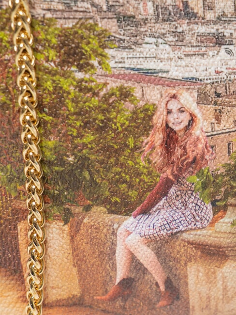 YESBAG Large clutch with metal shoulder strap lemon tree - Women&rsquo;s Bags