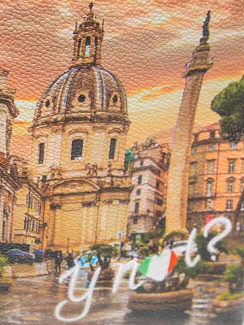 YESBAG Round backpack with two compartments Rome raining - Women&rsquo;s Bags