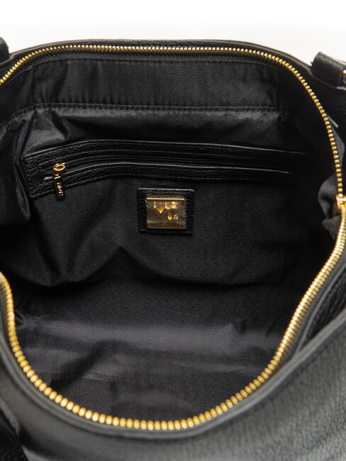 ROCKER Shopping bag with buckle and studs BLACK - Women&rsquo;s Bags