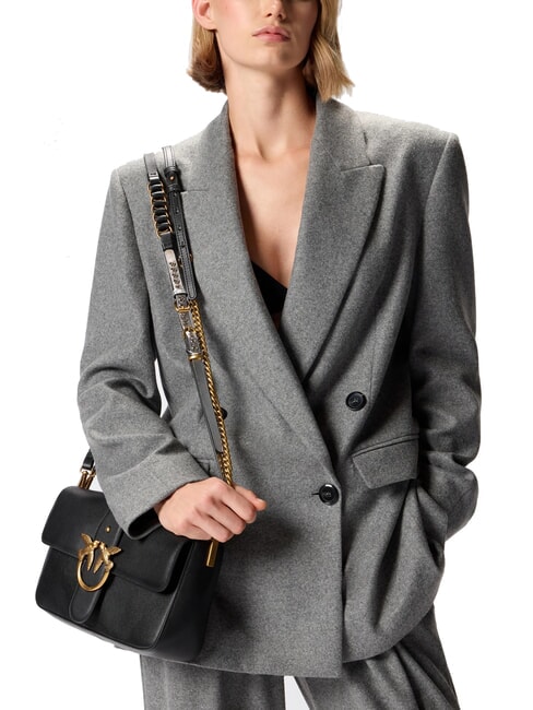 LOVE ONE Leather shoulder bag black-antique gold - Women&rsquo;s Bags