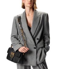 PINKO LOVE ONE Leather shoulder bag black-antique gold - Women&rsquo;s Bags - 4