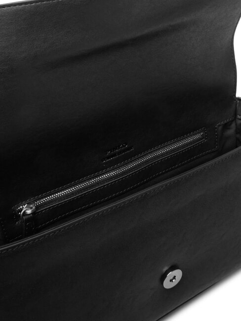 LOVE ONE Leather shoulder bag black limousine - matt silver - Women&rsquo;s Bags