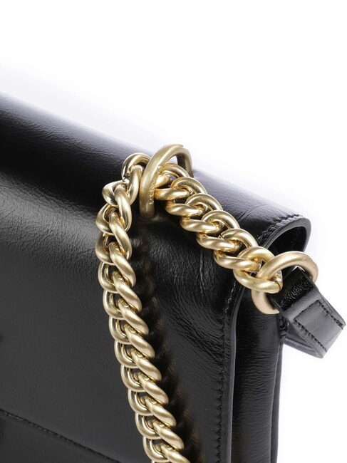 LOVE BAG Slim leather shoulder bag black limousine - matt gold - Women&rsquo;s Bags