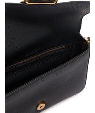 PINKO LOVE ONE Leather shoulder bag with flap black-antique gold - Women&rsquo;s Bags - 7