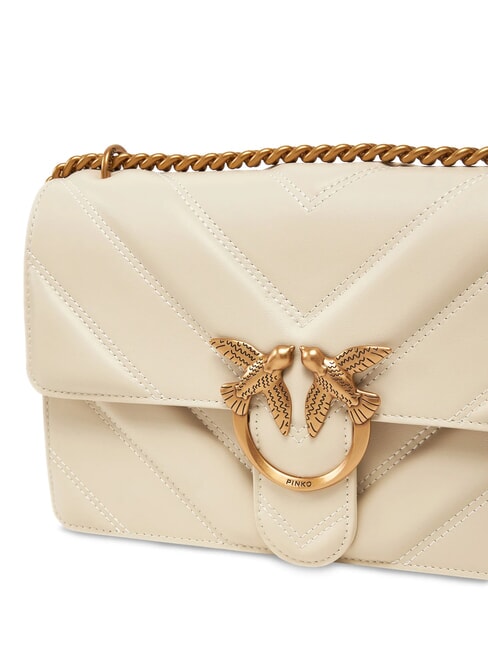 LOVE ONE CLASSIC Leather shoulder bag silk white-antique gold - Women&rsquo;s Bags