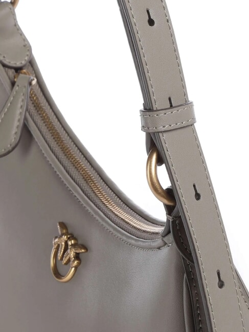 HALF MOON Leather shoulder bag walnut-antique gold - Women&rsquo;s Bags