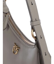 PINKO HALF MOON Leather shoulder bag walnut-antique gold - Women&rsquo;s Bags - 3