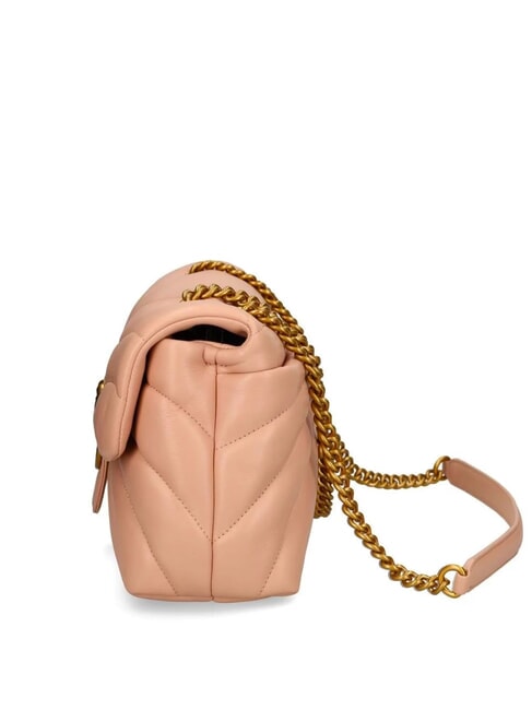 LOVE PUFF MINI Mini shoulder bag in nappa pink toast-antique gold - Women&rsquo;s Bags