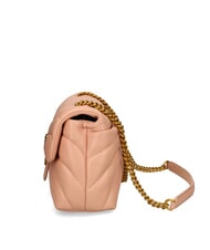 PINKO LOVE PUFF MINI Mini shoulder bag in nappa pink toast-antique gold - Women&rsquo;s Bags - 3