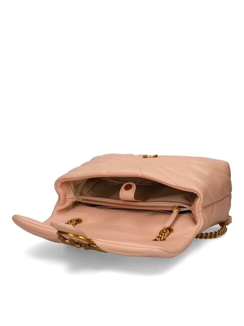 LOVE PUFF MINI Mini shoulder bag in nappa pink toast-antique gold - Women&rsquo;s Bags