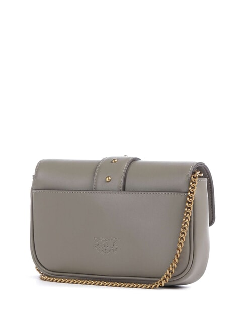 LOVE ONE POCKET Leather shoulder bag walnut-antique gold - Women&rsquo;s Bags