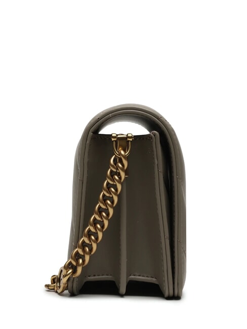 LOVE CLICK Mini quilted leather bag walnut-antique gold - Women&rsquo;s Bags