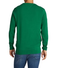 TOMMY HILFIGER TH Micro logo crew neck sweater new green - Men's Sweaters - 2