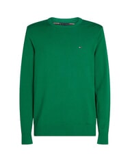 TOMMY HILFIGER TH Micro logo crew neck sweater new green - Men's Sweaters - 4