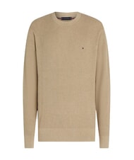 TOMMY HILFIGER TH Crew neck cotton sweater light blue - Men's Sweaters - 4