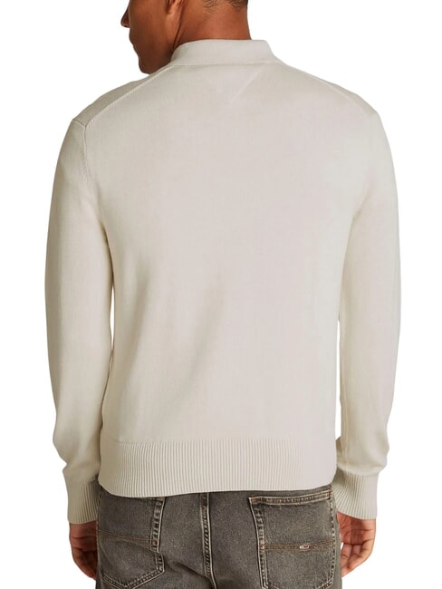 TH JEANS Sweater with collar and buttons newsprint - Men's Sweaters