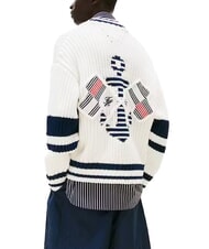 TOMMY HILFIGER TH Cotton cardigan with buttons ecru - Men's Sweaters - 2