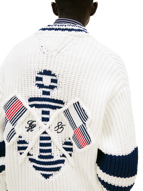 TH Cotton cardigan with buttons ecru - Men's Sweaters