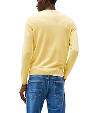 TOMMY HILFIGER TH Micro logo crew neck sweater citronella heather - Men's Sweaters - 2