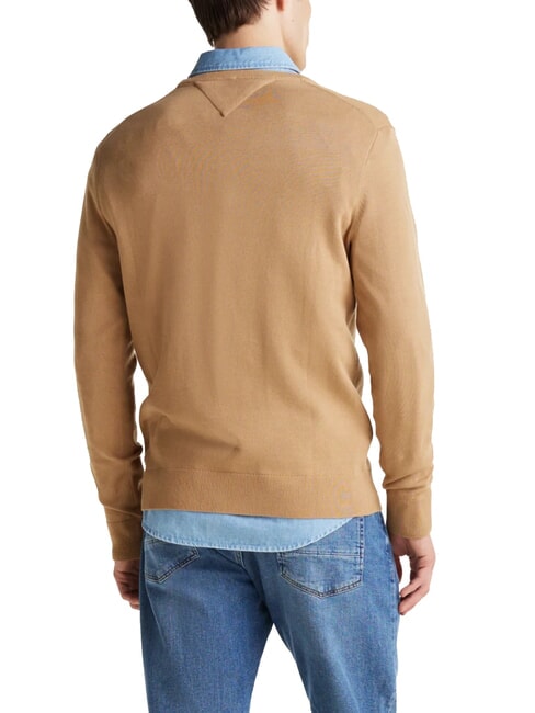 TH Micro logo crew neck sweater safari canvas - Men's Sweaters