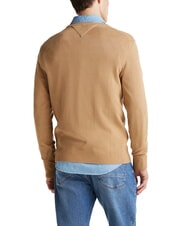 TOMMY HILFIGER TH Micro logo crew neck sweater safari canvas - Men's Sweaters - 2