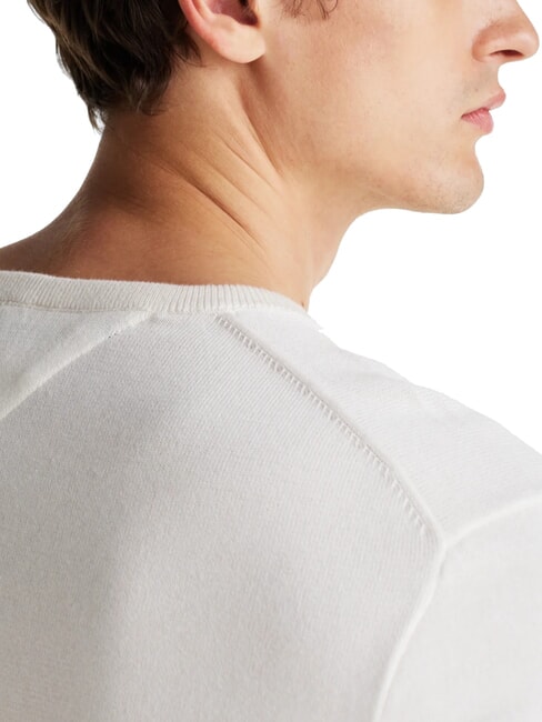 TH Micro logo crew neck sweater ivory petal - Men's Sweaters