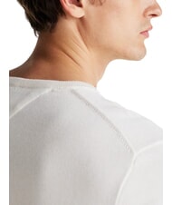 TOMMY HILFIGER TH Micro logo crew neck sweater ivory petal - Men's Sweaters - 3