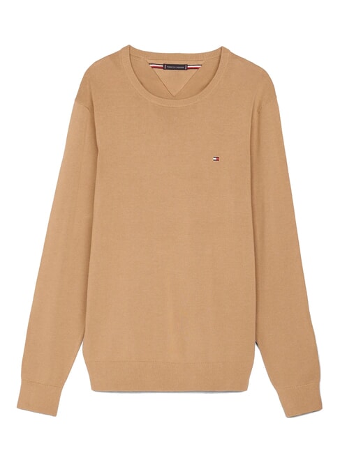 TH Micro logo crew neck sweater safari canvas - Men's Sweaters