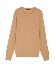 TOMMY HILFIGER TH Micro logo crew neck sweater safari canvas - Men's Sweaters - 4