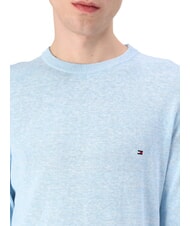 TOMMY HILFIGER TH Linen blend crew neck sweater authenticstretch - Men's Sweaters - 2