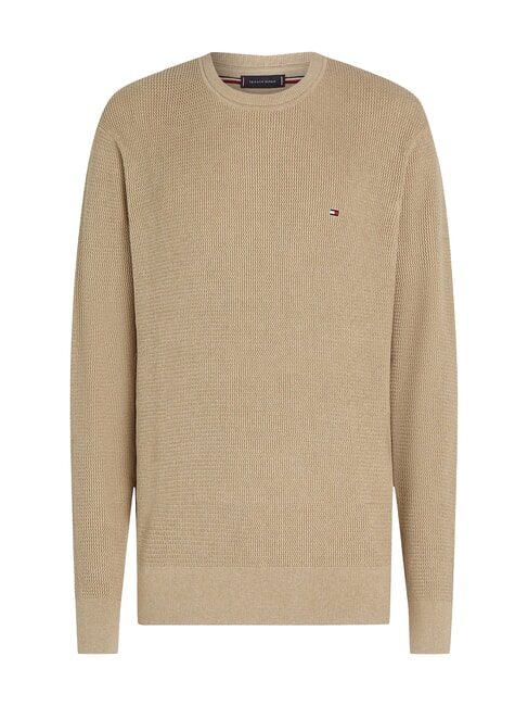 TH Crew neck cotton sweater light blue - Men's Sweaters