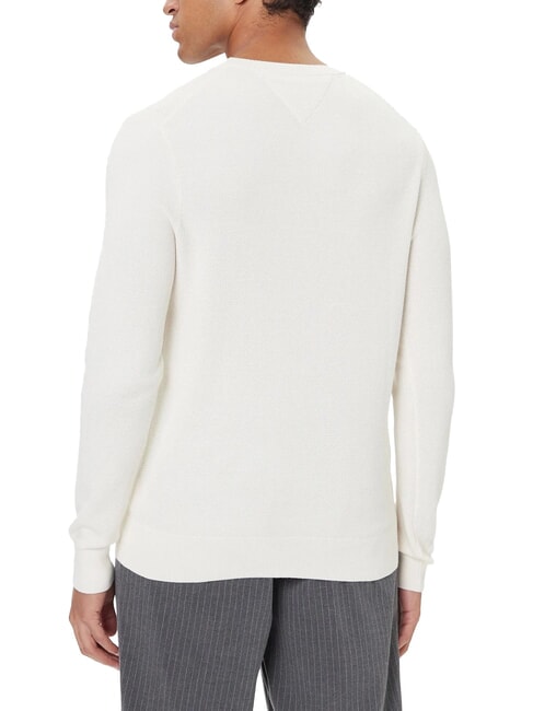 TH Honeycomb crew neck sweater ivory petal - Men's Sweaters
