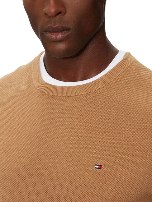 TH Honeycomb crew neck sweater safari canvas - Men's Sweaters