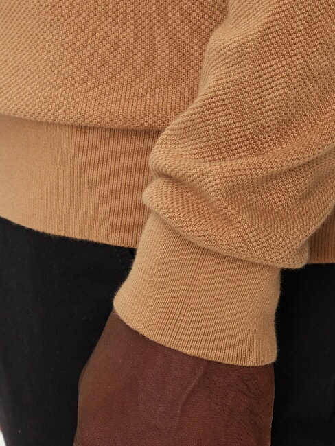 TH Honeycomb crew neck sweater safari canvas - Men's Sweaters