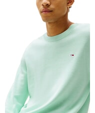 TOMMY HILFIGER TH JEANS Cotton crew neck sweater spring mint - Men's Sweaters - 3