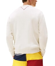 TOMMY HILFIGER TH SAILING Crew neck sweater ivory - Men's Sweaters - 2