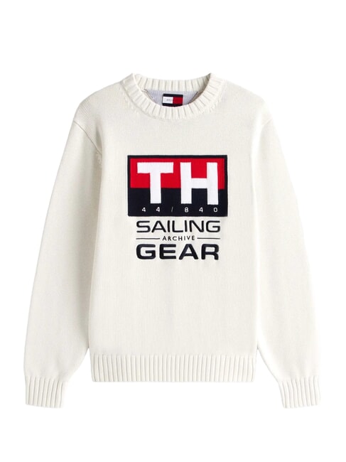 TH SAILING Crew neck sweater ivory - Men's Sweaters