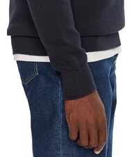 TOMMY HILFIGER TH Honeycomb crew neck sweater desert sky - Men's Sweaters - 4