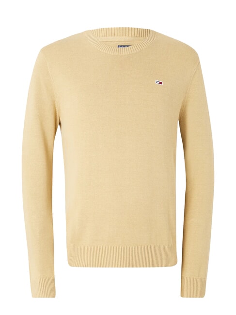 TH JEANS Cotton crew neck sweater relic tan - Men's Sweaters