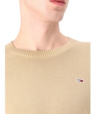 TOMMY HILFIGER TH JEANS Cotton crew neck sweater relic tan - Men's Sweaters - 3