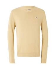 TOMMY HILFIGER TH JEANS Cotton crew neck sweater relic tan - Men's Sweaters - 4
