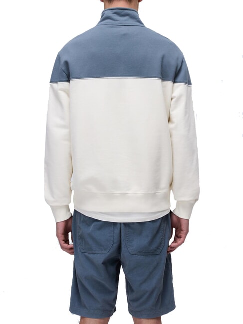 B-SATURNIA Cotton sweatshirt white whisper - Sweatshirts